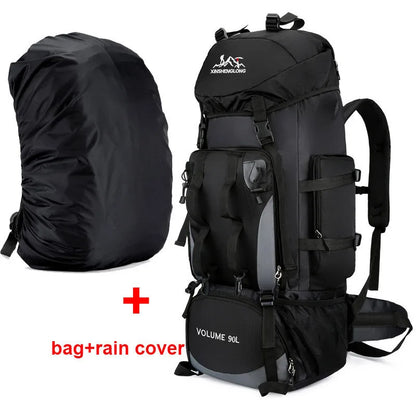90L Waterproof Hiking Backpack - Large Capacity Rucksack for Camping  Outdoor Sports - ZOOMNSTORE