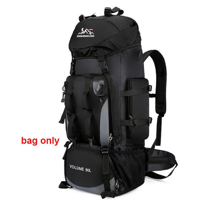 90L Waterproof Hiking Backpack - Large Capacity Rucksack for Camping  Outdoor Sports - ZOOMNSTORE