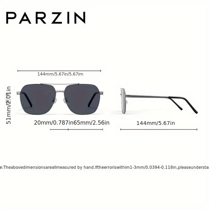 Mens Polarized Sunglasses - Full Rim Metal  Acetate Frame TAC Lens Casual Style for Fishing  Leisure Case Included - Model 6653 - ZOOMNSTORE