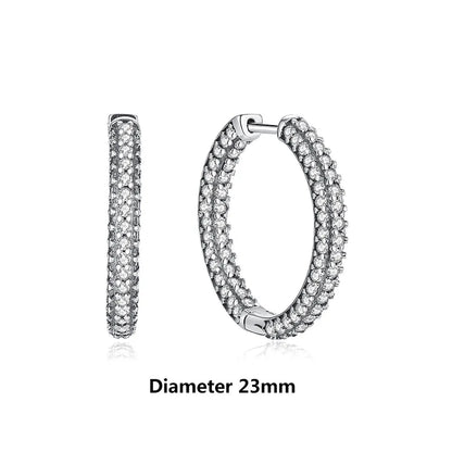 925 Sterling Silver Earrings – Crystal Zircon Studs With Rose Gold Heart & Bee Design - ZOOMNSTORE