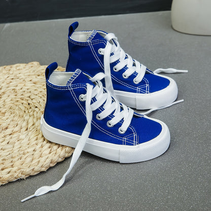 Unisex Mid-Top Canvas Sneakers - Casual Skate Shoes for Kids - ZOOMNSTORE