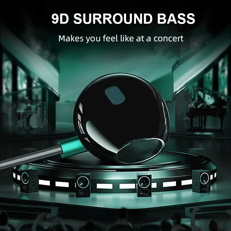 9D Bass Stereo Type C&3.5mm Headphones Volume Control Headset With HD Mic Wired Earbuds For iPhone15/16 Samsung Galaxy Earphones - ZOOMNSTORE