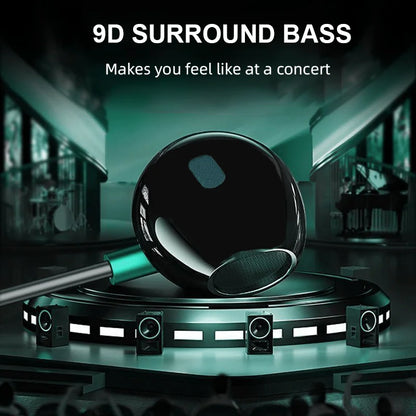 9D Bass Stereo Type C&3.5mm Headphones Volume Control Headset With HD Mic Wired Earbuds For iPhone15/16 Samsung Galaxy Earphones - ZOOMNSTORE