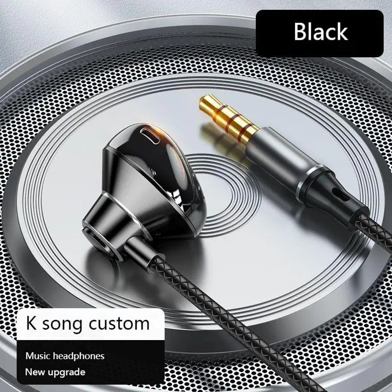 9D Bass Stereo Type C&3.5mm Headphones Volume Control Headset With HD Mic Wired Earbuds For iPhone15/16 Samsung Galaxy Earphones - ZOOMNSTORE