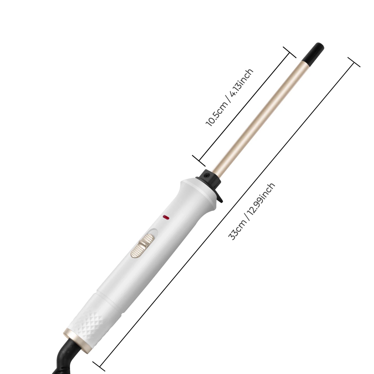 9mm Curling Iron - Professional Ceramic Curling Wand With Digital Temperature Control - ZOOMNSTORE