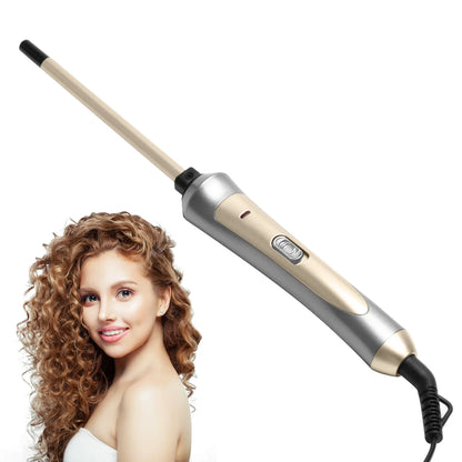 9mm Curling Iron - Professional Ceramic Curling Wand With Digital Temperature Control - ZOOMNSTORE