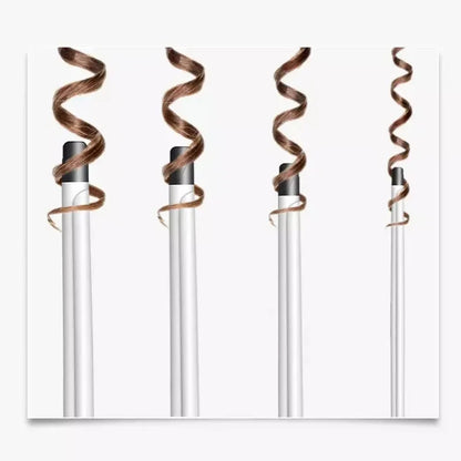 9mm Curling Iron - Professional Ceramic Curling Wand | Tourmaline Heat Protection - ZOOMNSTORE