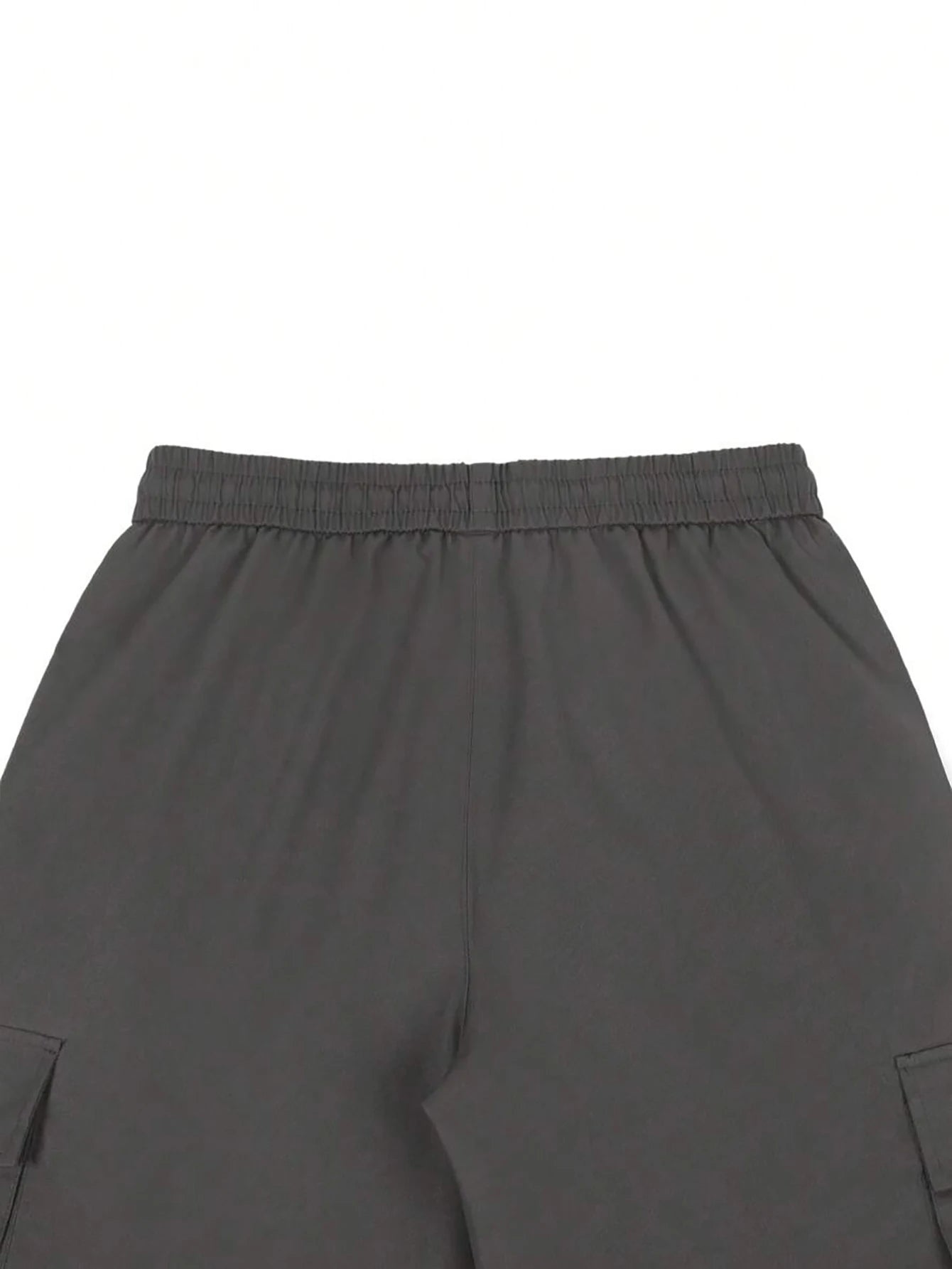 Men's 3/4-Length Cargo Shorts — Woven Twill Fabric, Multi-Pocket Casual Trousers. Non-Stretch Adult Apparel for Summer