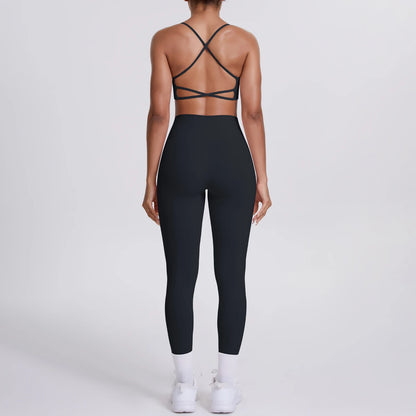 Women's Yoga Suit – Seamless Sports Bra & High Waist Leggings | Breathable Quick Dry Activewear