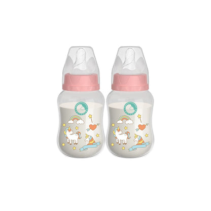MAMIJOY 2PCS 150/240ML Baby Bottle Milk Bottle Anti-drop Heat-resistant Newborn Bottle Newborn Feeding Supplies BPAFREE BB01/02