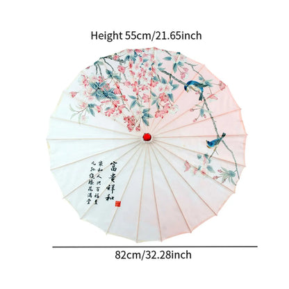 Chinese Oiled Paper Umbrella Japanese Women Decorative Umbrella for Costumes Photography Bridesmaids Party Scenery