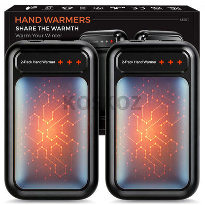 Rechargeable Hand Warmers, 2-Pack, Pocket-Size Design That Fits Gloves, Artists in Bloom Design, Gifts for Women Men