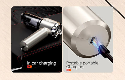 Wireless Car Vacuum Cleaner - Portable Handheld Mini Vacuum With Powerful Suction