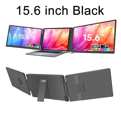 Portable Gaming Monitor - 16 Inch IPS Panel LCD Display With Swivel Bracket