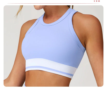 2Pcs Set Tennis Yoga Sportswear Women Glolf Badminton Running Fitness Set Nude Workout Tracksuit Quick Dry Sport Skirts Bra Suit