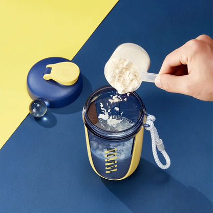 Protein Shaker Bottle Dual Mixing Technology with Shaker Balls for Protein Mixes Fitness Workout Sports Shaker Cups