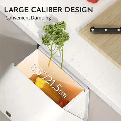 Motion Sensor Wall-Mounted Trash Can - Smart Kitchen Waste Bin with Lid for Cabinet Door
