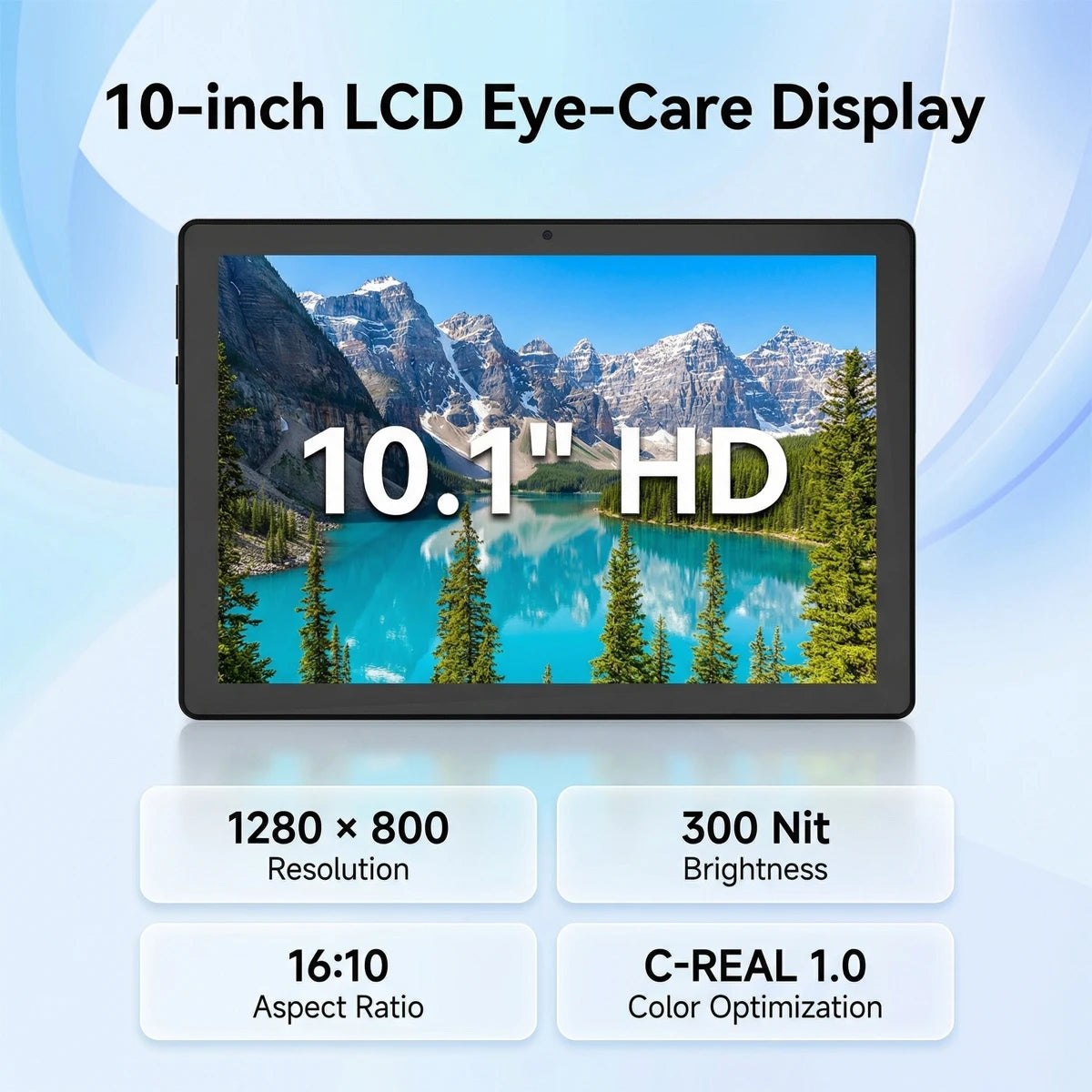 X6 10.1 Inch Android 16 Kids Tablet Octa‑Core 34GB(6GB Physical+28GB Virtual RAM) 6000mAh Battery Widevine L1 Dual Camera WiFi6 BT5.4 1TB Expandable Children Learning Tablet