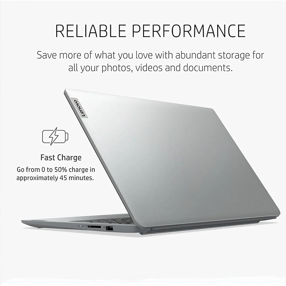 Lenovo Ideapad Laptop - 15.6 Inch Business Laptop | Intel Celeron Dual Core, Up to 20GB RAM, 128GB eMMC + 1TB PCIe SSD