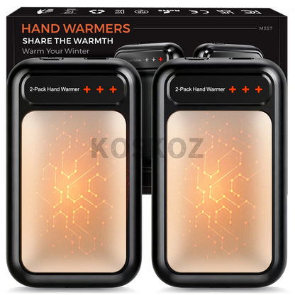 Rechargeable Hand Warmers, 2-Pack, Pocket-Size Design That Fits Gloves, Artists in Bloom Design, Gifts for Women Men
