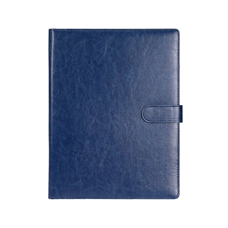 Leather A4 Conference Folder - Multifunctional Business File Organizer - ZOOMNSTORE