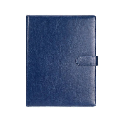 Leather A4 Conference Folder - Multifunctional Business File Organizer - ZOOMNSTORE