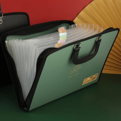 A4 Multi-Layer Document Organizer - 13 Grids Expanding File Folder for Office  School - ZOOMNSTORE
