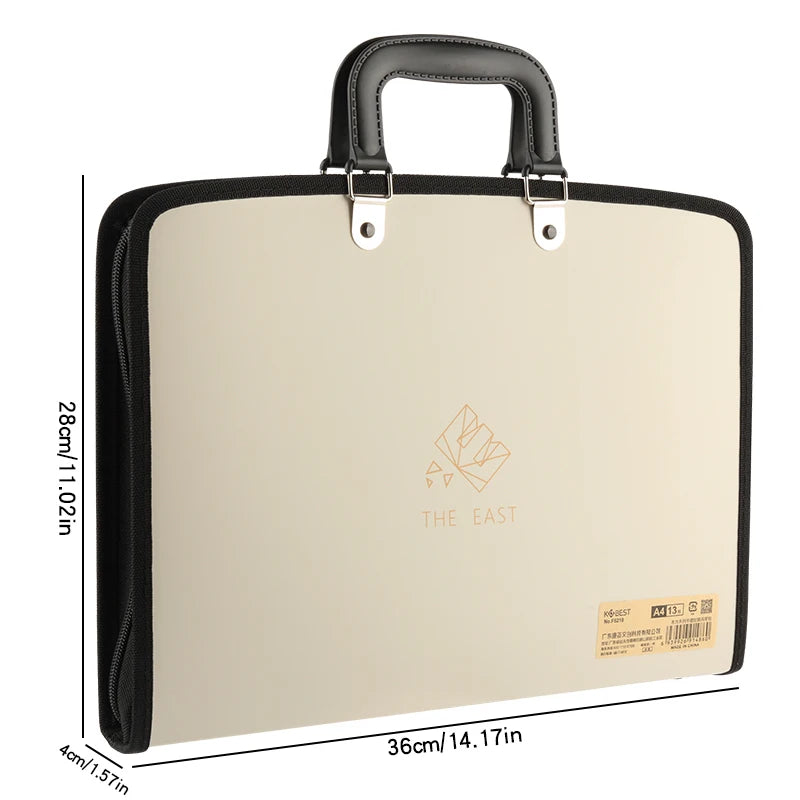 A4 Multi-Layer Document Organizer - 13 Grids Expanding File Folder for Office  School - ZOOMNSTORE