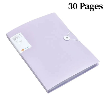 A4 File Folder – 30 Page Transparent Binder | Plastic Document Storage Organizer - ZOOMNSTORE