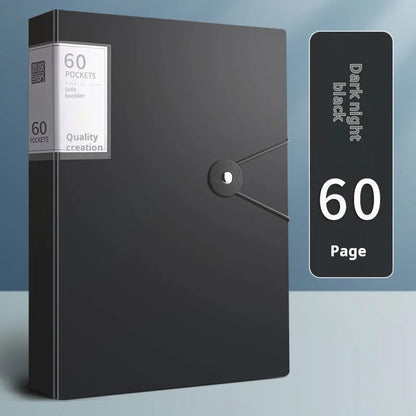 A4 File Folder – 30 Page Transparent Binder | Plastic Document Storage Organizer - ZOOMNSTORE
