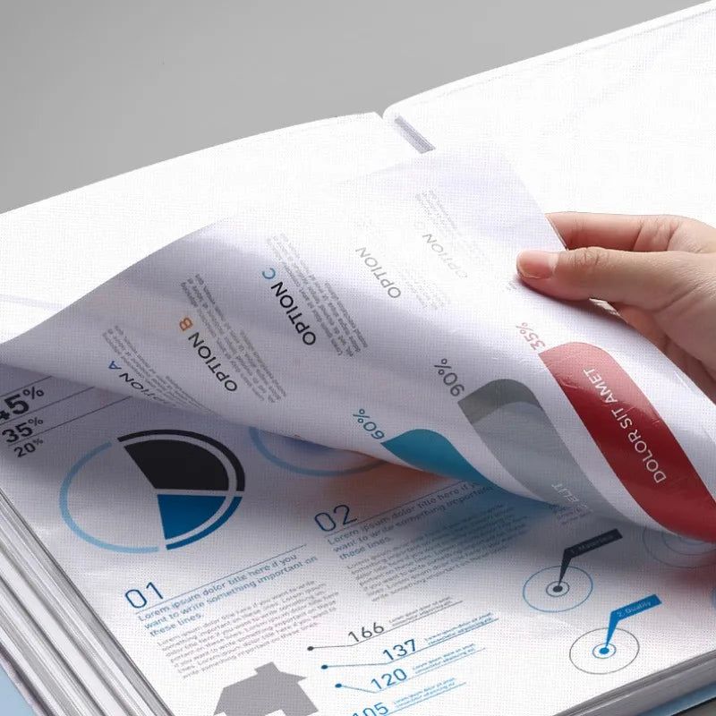 A4 Thickened Document Organizer - 100 Pages Large Capacity File Folder - ZOOMNSTORE