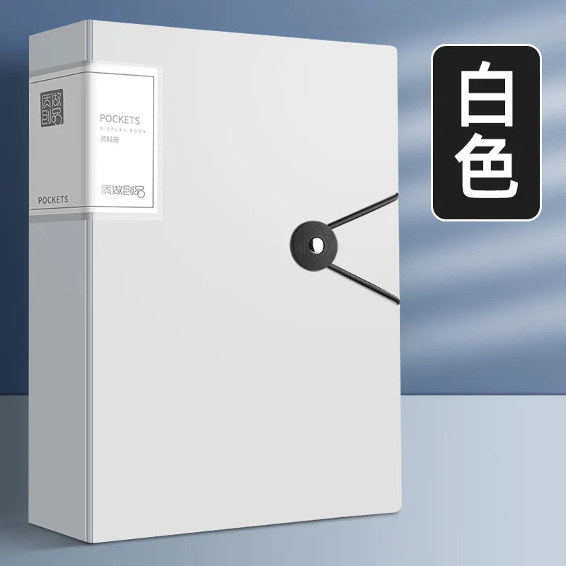 A4 Thickened Document Organizer - 100 Pages Large Capacity File Folder - ZOOMNSTORE