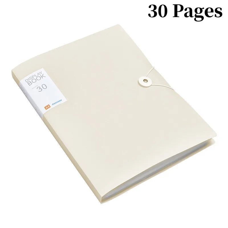 A4 Display Book - 3060 Pages Transparent File Organizer for Office  School Supplies - ZOOMNSTORE