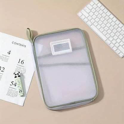 A4 Mesh File Organizer - Durable Multi-Layer Transparent Storage for Students  Office - ZOOMNSTORE