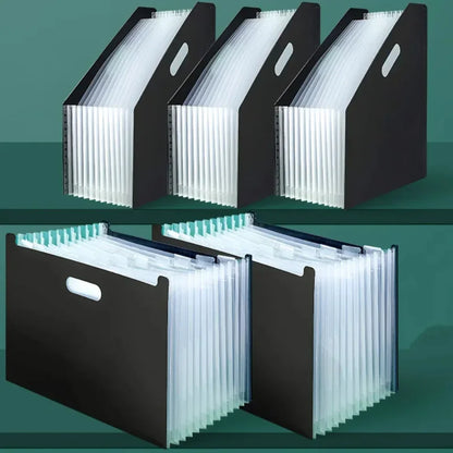 A4 Paper File Organizer - Multi-Layer Expanding File Folder with 13 Tabbed Compartments - ZOOMNSTORE