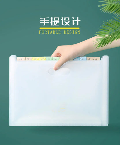 A4 Paper File Organizer - Multi-Layer Expanding File Folder with 13 Tabbed Compartments - ZOOMNSTORE