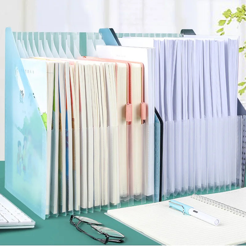 A4 Paper File Organizer - Multi-Layer Expanding File Folder with 13 Tabbed Compartments - ZOOMNSTORE