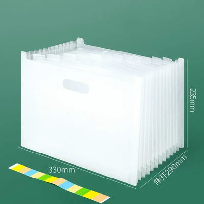 A4 Paper File Organizer - Multi-Layer Expanding File Folder with 13 Tabbed Compartments - ZOOMNSTORE