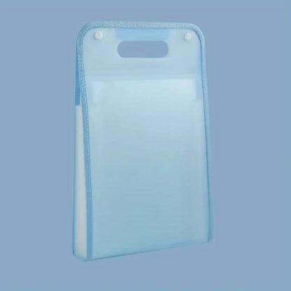 A4 Macaron Vertical Binding File Bag - 13 Cell Portable Organizer for Students and Office Supplies - ZOOMNSTORE