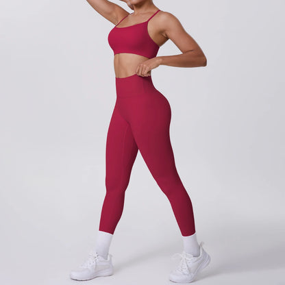Women's Yoga Suit – Seamless Sports Bra & High Waist Leggings | Breathable Quick Dry Activewear
