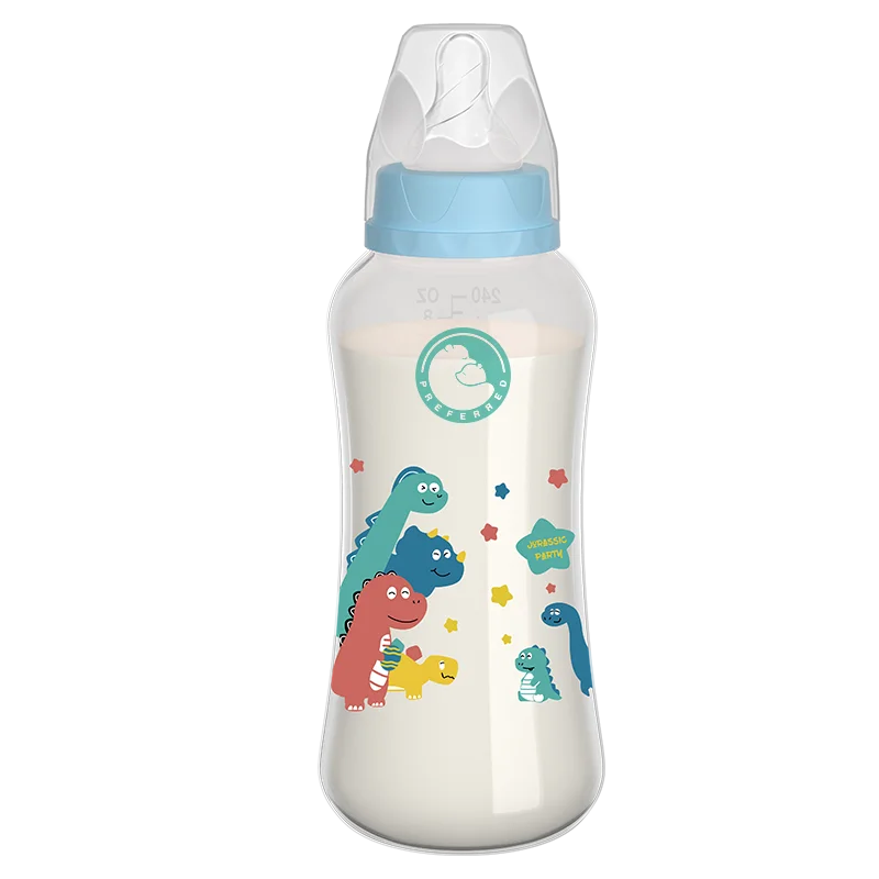 MAMIJOY 2PCS 150/240ML Baby Bottle Milk Bottle Anti-drop Heat-resistant Newborn Bottle Newborn Feeding Supplies BPAFREE BB01/02