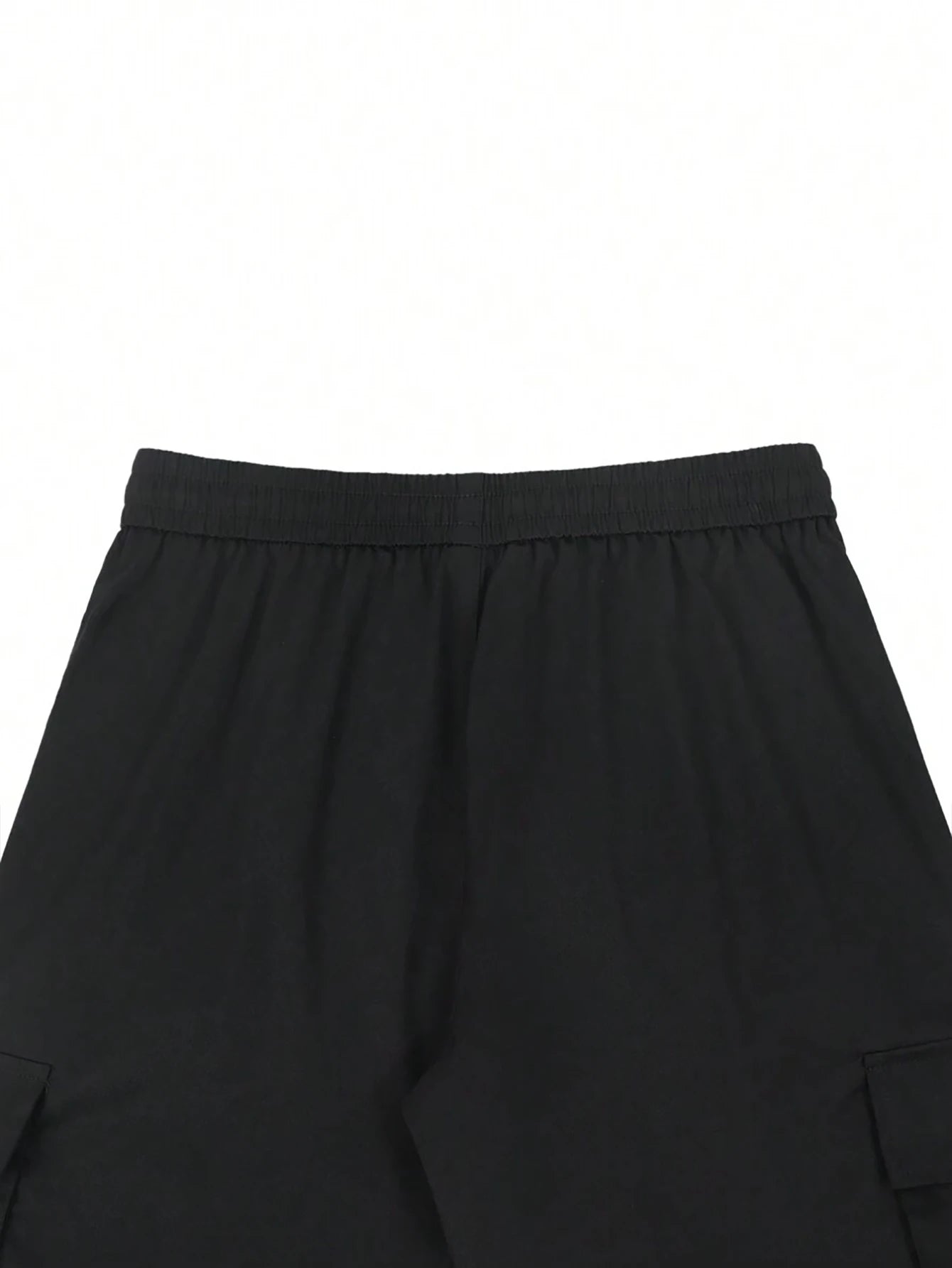 Men's 3/4-Length Cargo Shorts — Woven Twill Fabric, Multi-Pocket Casual Trousers. Non-Stretch Adult Apparel for Summer
