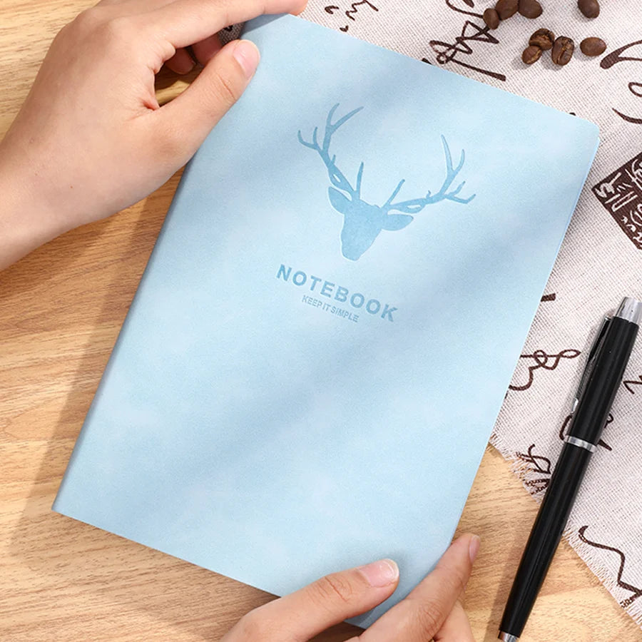 A5 Deer Head Notebook - 180 Pages Portable Business Diary - ZOOMNSTORE