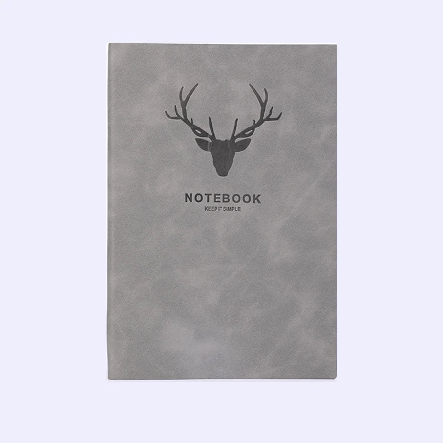 A5 Deer Head Notebook - 180 Pages Portable Business Diary - ZOOMNSTORE