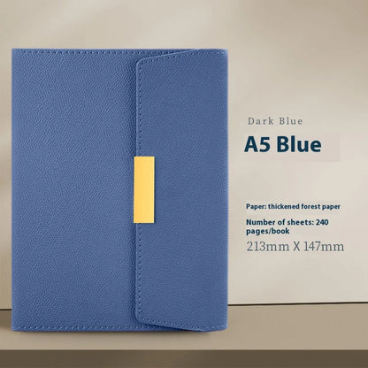 A5 Leather Notebook – Thickened Retro PU Leather Journal With Classic Travel Diary - ZOOMNSTORE