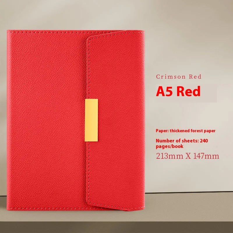 A5 Leather Notebook – Thickened Retro PU Leather Journal With Classic Travel Diary - ZOOMNSTORE