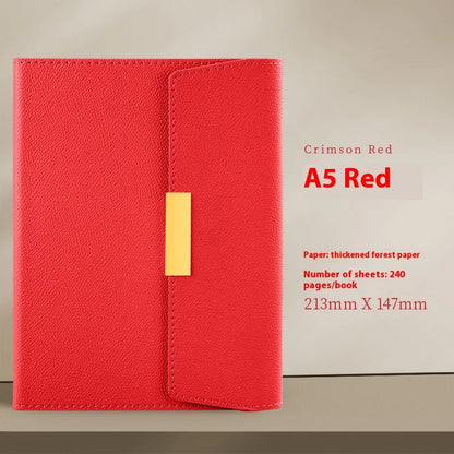A5 Leather Notebook – Thickened Retro PU Leather Journal With Classic Travel Diary - ZOOMNSTORE