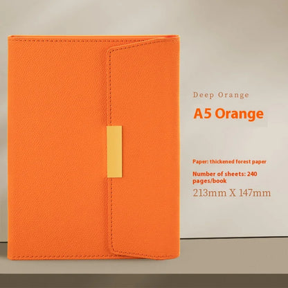 A5 Leather Notebook – Thickened Retro PU Leather Journal With Classic Travel Diary - ZOOMNSTORE