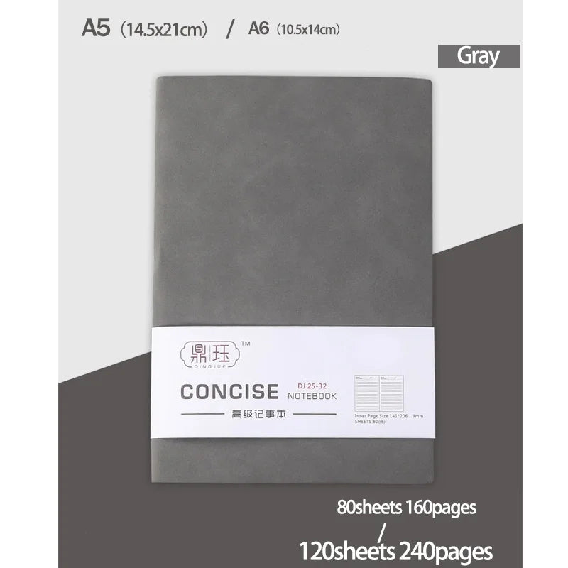 A5 Lined Notebook – Business Notepad with 160/240 Pages | Portable Daily Journal - ZOOMNSTORE