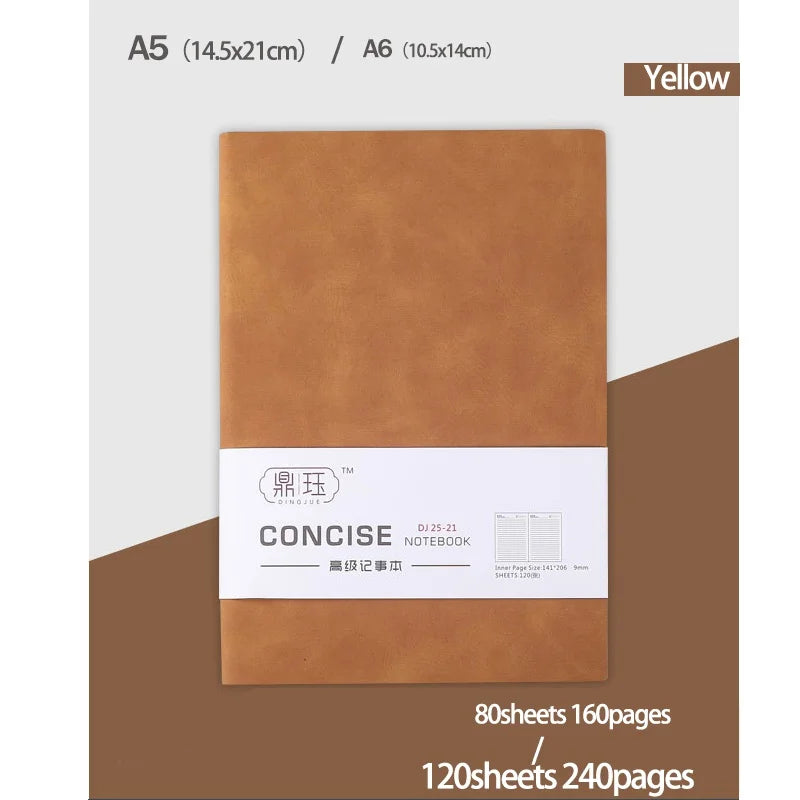 A5 Lined Notebook – Business Notepad with 160/240 Pages | Portable Daily Journal - ZOOMNSTORE